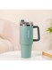 Nestasia 1.2 litre Tumbler with Handle Straw &amp; Lid   Insulated Reusable Stainless Steel Water Bottle