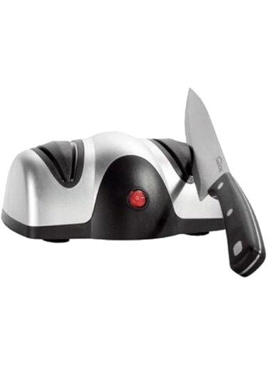 Dubai Gallery 2-Stage Electric Knife Sharpener B07Mwxhhvt Silver/Black