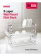 3 Layer Wall Mount Dish Rack, PP Drain Board DC2093