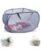 NALACAL Mesh Pop-up Laundry Hamper, Collapsible Laundry Basket, Sturdy Mesh Laundry Hamper Basket Bag, Pop up Basket with Side Pocket for Laundry Room, Bathroom, Kids Room, College Dorm or Travel