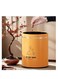 Kitchen Garbage Bin, Bathroom Wastebasket, Plastic Large capacity Trash Can, Living Room Kitchen Bathroom Round Waste Bin, Air Pressure Adsorption (Orange, 16L)