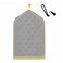 Fabienne Luxury Foam Prayer Mat with Prayer Beads Soft Padded Prayer Rug 70x110 cm Grey with Knee Support, Anti-Slip &amp; Lightweight Ideal Gift for Elderly, Eid &amp; Ramadan