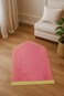 Fabienne Luxury Foam Prayer Mat Pink with Prayer Beads Soft Padded Prayer Rug 70x110 cm with Knee Support, Anti-Slip &amp; Lightweight &ndash; Ideal Gift for Elderly, Eid &amp; Ramadan