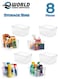 Set of 8 Clear Stackable Plastic Storage Bins with Easy-Grip Handles, Versatile Organization for Refrigerators, Pantries, Craft Rooms, Wardrobes, Offices, and Dormitories.