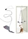 Interactive Cat Feather Toys,Retractable Teaser Toy ，Hanging Interactive Toys for Indoor Cats Kitten Play Chase Exercise, Kitten Mental Exercise Toys (1 Pack)