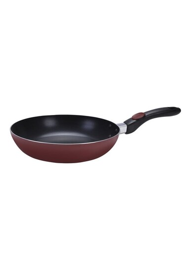 24cm Non-Stick Fry Pan &acirc;&euro;&ldquo; Heavy Duty Heat-Resistant Handle with Hanging Loop &acirc;&euro;&ldquo; Compatible with Multiple Hobs Red and Black 24 CMcm