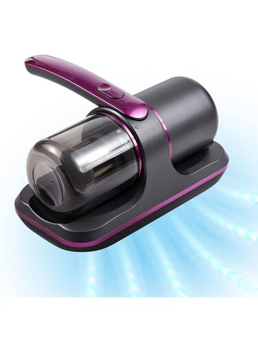 Eacam Vacuum Cleaner 100W Compact Mattress Handheld Cordless UV Bed Vacuum Cleaner 8000Pa Strong Suction 2 Speeds Adjustable 250ml Dust Collection Built-in Battery for Mattress Bed Clothes Sofa Carpet