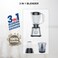 STAR TRACK 3in1 Blender, Chopper &amp; Grinder ST-15ID-B600, 600W, 1.5L Glass Jug, 5Speed with Pulse, Anti-Slip, Low Power Consumption, Premium, Grey