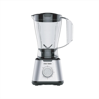 STAR TRACK 3in1 Blender, Chopper &amp; Grinder ST-15ID-B600, 600W, 1.5L Glass Jug, 5Speed with Pulse, Anti-Slip, Low Power Consumption, Premium, Grey