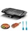 QUEENADA Electric Grill - Indoor/Outdoor Smokeless Grill, Variable Temperature Control, Non-Stick Plate, Easy to Clean, Dishwasher Safe, for Camping, BBQ Party, Multi-function Electric BBQ Grill