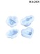 3D Mirror Heart Tray - Romantic Love Cloud Flower Soap Mold (6.4cm) for DIY Crafts, Resin Jewelry, Candles &amp; Bath Bombs - Modern Silicone Mold for Valentine&acirc;&euro;&trade;s Day, Weddings &amp; Special Gifts - Reusable, Non-Stick &amp; Food-Grade