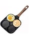 Dubai Gallery 4-Hole Pancake Frying Pan Black/Brown 14X7.5X1Inch