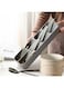 Toshionics Compact Cutlery Tray Drawer Kitchen Silverwares Knives Utensil Spoons Forks Storage Box Organizer (Grey)