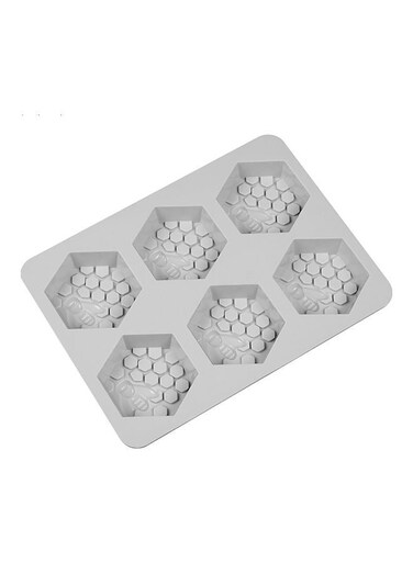 Honeycomb Cake Mold Grey