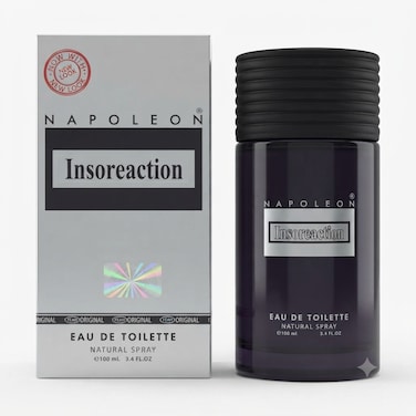 Napoleon Insoreaction Eau de Toilette for Men, Long Lasting Fresh Fragrance, 100ml