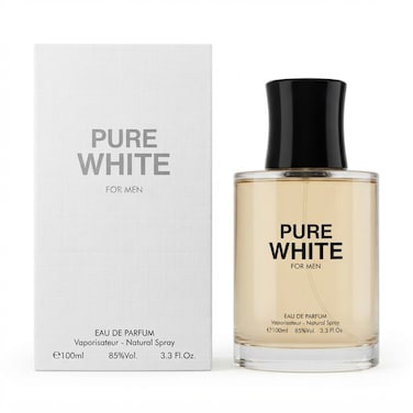 Napoleon Pure White Eau de Toilette for Men, Fresh Citrus &amp; Woody Fragrance, Long Lasting Perfume Spray, 100ml