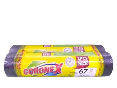 Coronex Heavy Duty Garbage Bags 105x125cm 20 Pieces Large Waste Disposal Bags