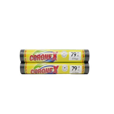Coronex Extra Large Garbage Bags 120x140cm 79 Gallon Pack of 2 Heavy Duty Waste Bags