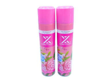 X Creation Rose Air Freshener Spray 300ML Classic Floral Fragrance