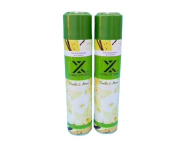 X Creation Vanilla &amp; Monoi Air Freshener Spray 300ML Warm Sweet Fragrance