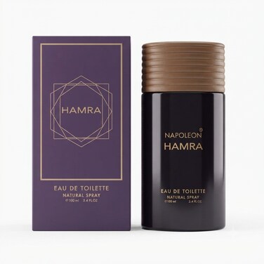 Napoleon Hamra Eau de Toilette for Men, Long Lasting Oriental Fragrance, 100ml