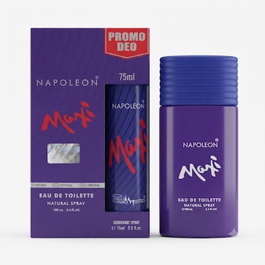 Napoleon Maxi Eau de Toilette Gift Set for Men, 100ml EDT with 75ml Deodorant Spray
