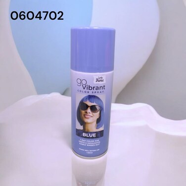Lady Diana Hair Colour Spray Blue - 120ml Temporary Hair Color Spray