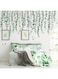 Green Plants Eucalyptus Wall Sticker Vine Leaves Wall Decal Removable Watercolor Wall Art Decor Peel and Stick Wall Sticker Murals Decoration for Home Nursery Living Room (7 Sheets,11.8 x 35.4 Inch)