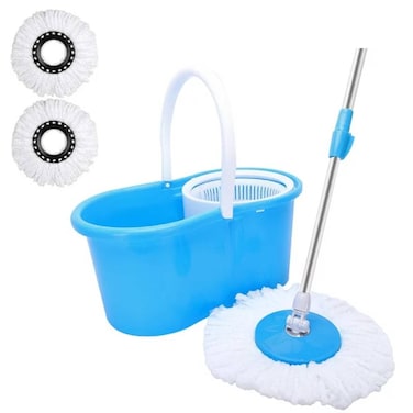 HYX Spin Mop With Bucket For Floor Cleaning, Microfiber Mops and Bucket with Wringer Set, Adjustable Handle, 360 Spinning Mop For Wet &amp; Dry Use