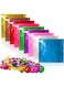 Sunscreen 900 Pcs Chocolate Candy Wrappers, 9 Colors Aluminium Foil, Lolly Paper Food Candy, Food Safe and Non Toxic, for Homemade Sweets, Lollipops, Also for DIY, Art, Crafts, 4 x 4 Inches