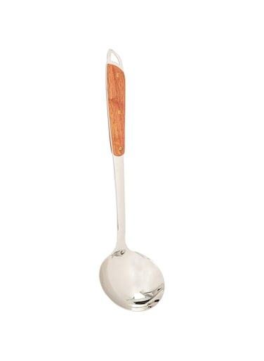 RAJ WOODEN HANDLE LADDLE, 39.5 cm, RNW002, CURRY SERVER , RICE SERVER , COOKING SPOON , SERVING SPOON , STIRRING SOUPS SPOON