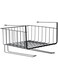 Dubai Gallery Multi-Functional Storage Shelf Black 26X18.5X19.5Centimeter