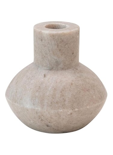 Bloomingville Marble Taper, Beige Candle Holder