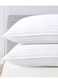 Full Body Pillow Cotton Feel Stripe White Hollowfiber 1400 gm Filling with piping, Breathable Large Body Pillow for Side Sleepers, 45x 120 cm