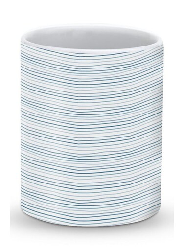 Premium Shaky Lines Designer Mug White/Black