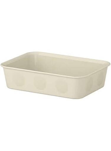 IKEA Organiser for Storage of Home Items, Beauty Items, Cosmetics, Your Favorite Items, Stationary Items (15x20x5 CM, Beige)