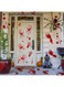 MUMOO BEAR Halloween Decorations Bloody Handprint and Footprint Stickers Bloody Halloween Party Supplies Scary Party Decoration Set (4 Sheets Bloody Stickers)