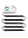 3 Piece S Shaped Hanger With Grip Black