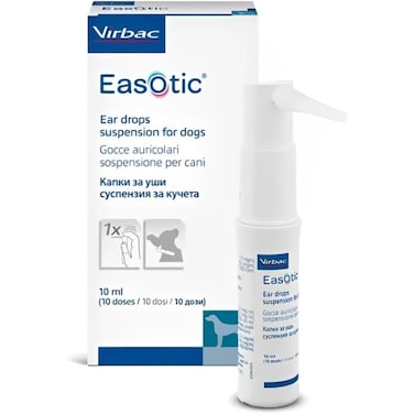 Virbac Easotic Ear Drops for Dogs Effective Treatment for Ear Infections and Inflammation 10 ml