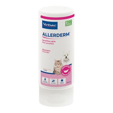 Virbac Allerderm Sensitive Skin Shampoo for Dogs &amp; Cats &ndash; Oatmeal Formula, 250ml

