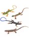 DONGKER Lizard Toys for Cats, PVC Simulated Reptile Toys for Kittens and Cats Adults Over 6 Months 4 Pieces