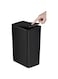 Hcosmy Bathroom Trash Can with Lid, 9.1L Slim Garbage Can, Small Trash Bin Waste Basket with Pop-Up Lid for Kitchen, Bedroom, Living Room, Office (1 pcs Black)
