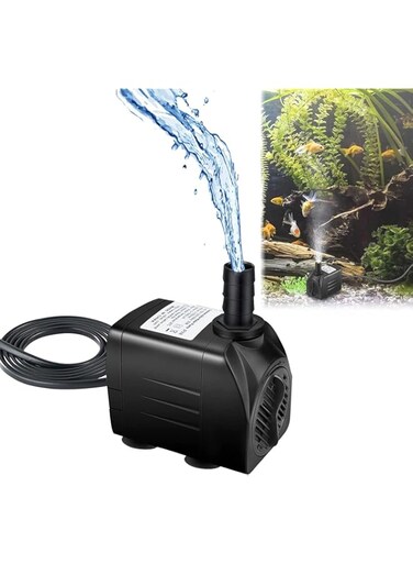 Azonee Mini Submersible Water Pump Fountain Pump 16W Fish tank Water Pump, for Fish Tank Pond Aquarium Statuary Hydroponics Rockery fountain pump Indoor or Outdoor Fountain