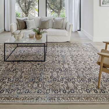 Vince Dune 170 x 110 cm Carpet Knot Home Designer Rug for Bedroom Living Dining Room Office Soft Non-slip Area Textile Decor