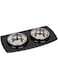 Pawsitiv Tile Dinner Set Black M+M350ml+ 350ml