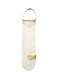 Vegetable Onion Garlic Hanging Storage Bag Beige 40x11cm
