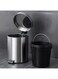 Step compost Bin - Glossy Stainless Steel Finish - Groove Pedal - Suitable For Bathrooms, Kitchens &amp; Homes - 7 Liters