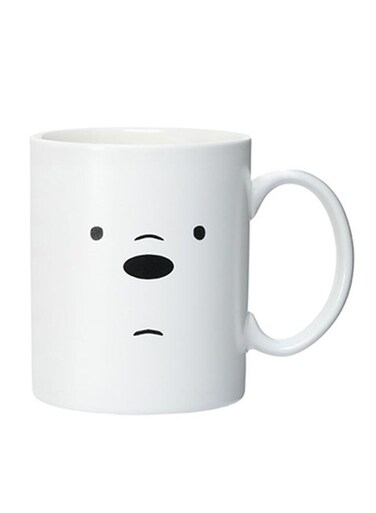 Ice Bear Printed Ceramic Coffee Mug White/Black