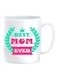 Printed Ceramic Mug Green/Red/White