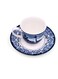 Halcyon Blue 200 ml Porcelain Coffee &amp; Tea Cup with Matching Saucer